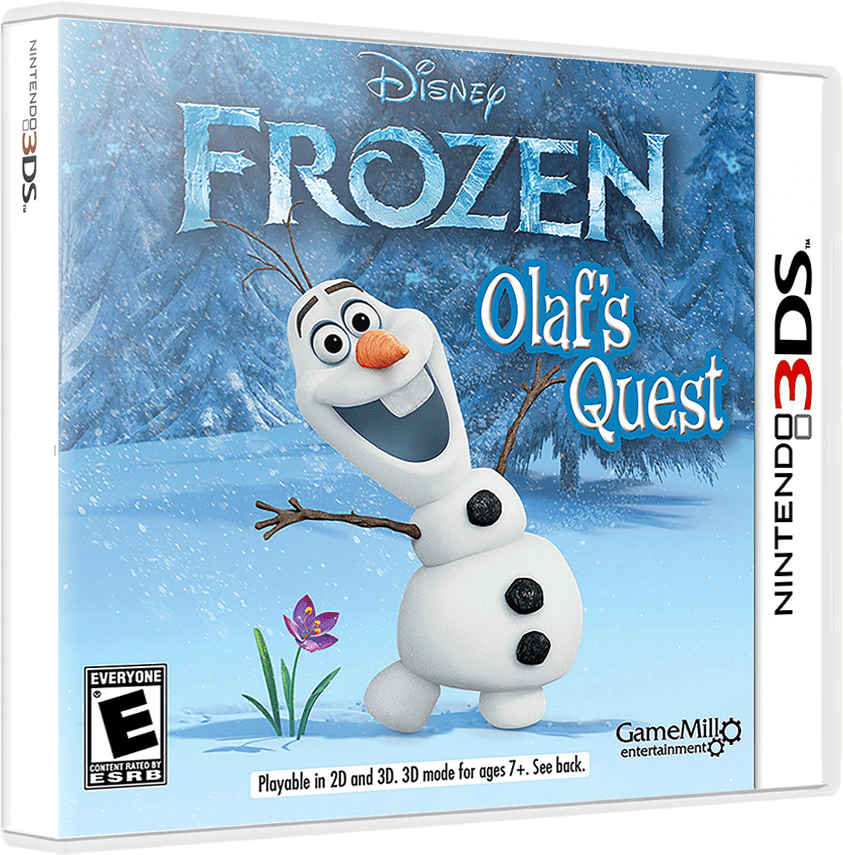 Frozen Olaf's Quest box art for Nintendo DS